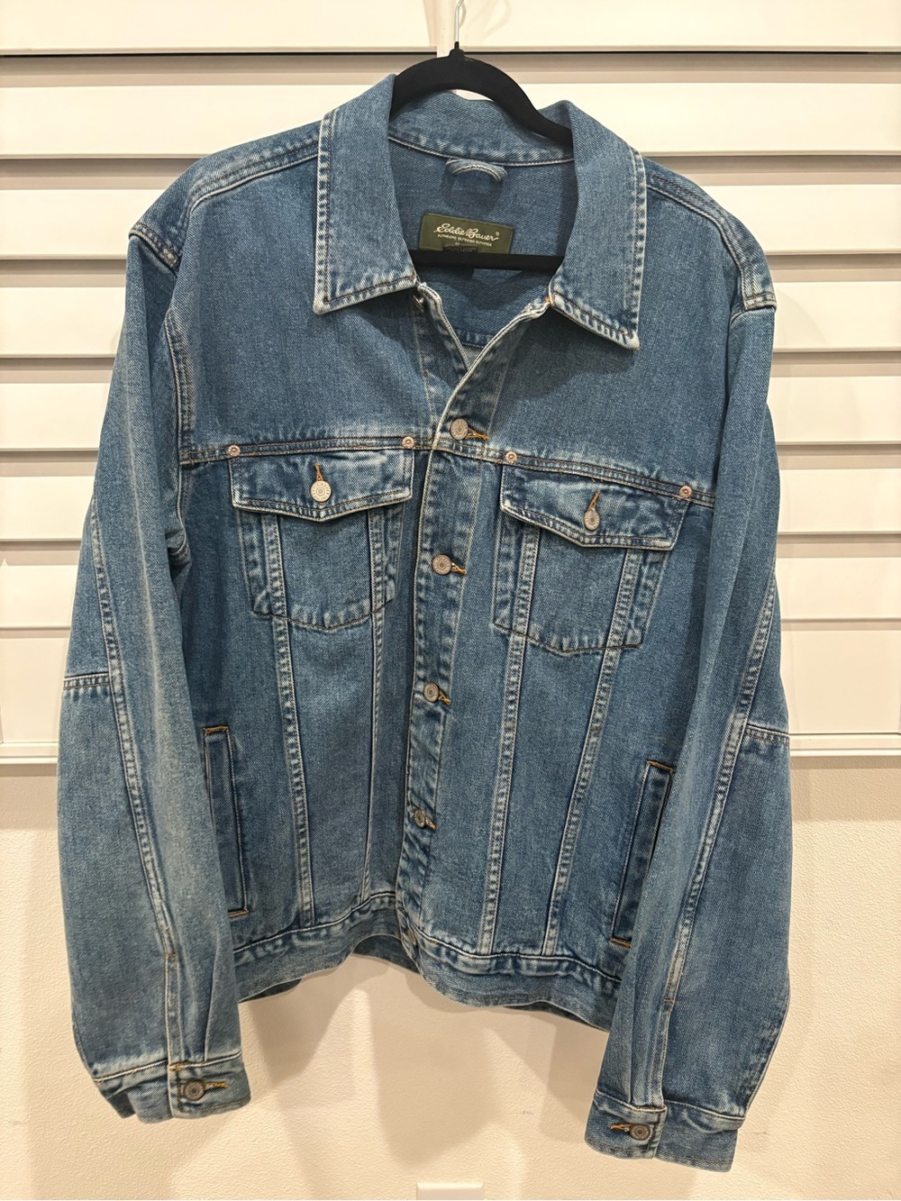 Vintage 90s Eddie bower  Made in USA Trucker Denim Jacket Large
